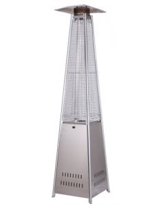 Omcan 89" Portable Pyramid Propane Patio Heater - Steel, 46000 BTU
