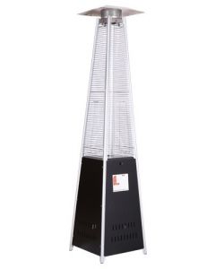 Omcan 89" Portable Pyramid Propane Patio Heater - Black, 46000 BTU