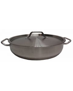Johnson Rose Stainless Steel Brazier with Lid 19.9 qt 47902