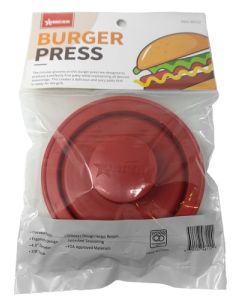 Omcan Plastic Hamburger Press - Red