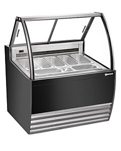 Omcan 41.3" Gelato Display Showcase - Black