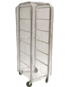 Omcan Nylon Rack Cover 28" X 24" X 62"- Clear