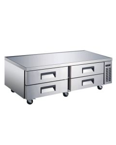 Omcan 72" Four Drawer Refrigerated Chef Base