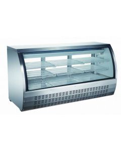 Zanduco 82" Stainless Steel Floor Model Refrigerated Showcase 32 cu. ft.
