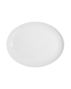 Tableware Solutions Plain White- Oval Coupe Platter, 28 cm - 11" White 12 / case 50CCPWD 075