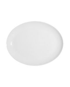 Tableware Solutions Plain White- Oval Coupe Platter, 30 cm - 12" White 12 / case 50CCPWD 076
