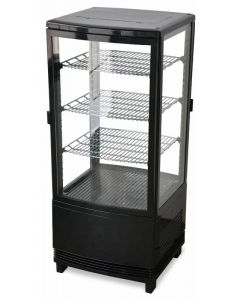 Zanduco 17" Countertop Four Sided Glass Refrigerated Showcase - Two Door