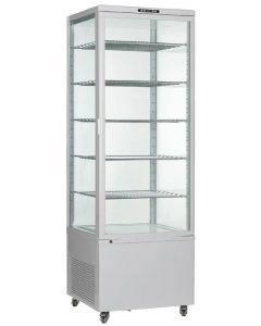 Omcan 26" White Refrigerated Floor Display Case