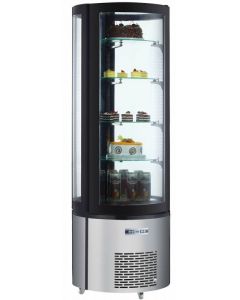 Omcan 27" Circular Refrigerated Display Case with 14.1 cu.ft. Capacity