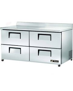 True TWT-60D-4-HC Deep Work Top Refrigerator with Four Drawers - 15.9 Cu. Ft.