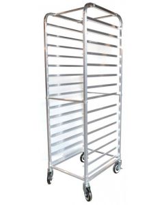 Omcan 15 Slides Bun Pan Rack - Aluminum