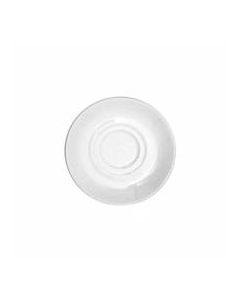 Tableware Solutions Double Well Saucer, Continental, Plain White, 6", 24 / case 51CCPWD 007