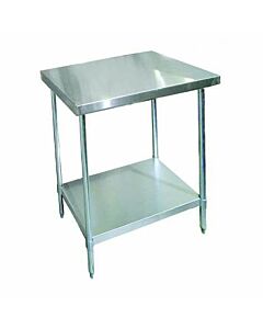 Zanduco 30" Depth All Stainless Steel Worktable with Undershelf