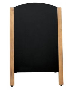 Omcan Menu Chalkboard - Decorative Mahogany Partial Frame