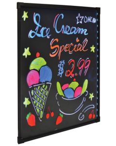 Omcan Refined tempered glass LED write-on Flash Board