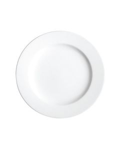 Tableware Solutions Polaris Wide Rim Plate, Continental, Plain White, 8", 24 / case 55CCPWD 009