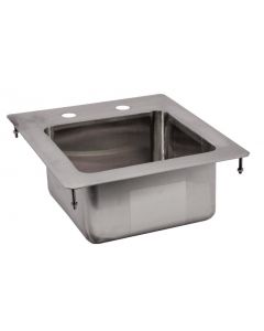 Zanduco Drop In Sink 1-Tub 9" X 9" X 5" Flat Top