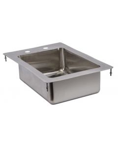 Zanduco Drop In Sink 1-Tub 10" X 14" X 5" Flat Top