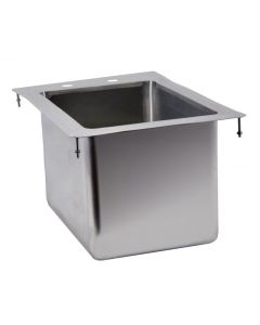 Zanduco Drop In Sink 1-Tub 10" X 14" X 10" Flat Top