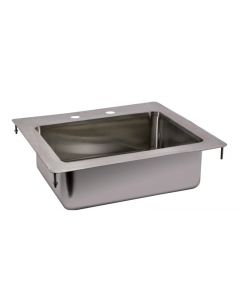 Zanduco Drop In Sink 1-Tub 14" X 10" X 5" Flat Top