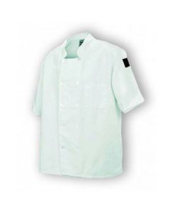 Chef Revival Basic Jacket Short Sleeve , Clear Pearl Button , PC,Blend J105