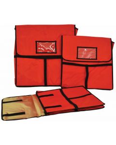Omcan Insulated Pizza Delivery Bag with Top Handle - 24" x 24"