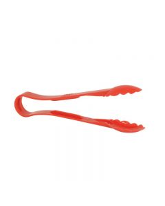Omcan 6" Scallop Tong Red