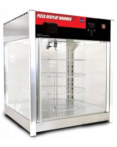 Zanduco 24" Counter Top Pizza Display Warmer with 4 Rotating 18" Shelves
