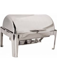 Zanduco 9L Stainless Steel Roll Top Chafer
