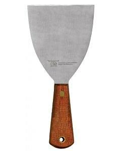 Omcan 4.5" X 4" Pan Scraper With Wooden Handle and Hole