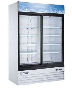 Aurora 53.2" Sliding Two Glass Door Reach-In Merchandiser Refrigerator