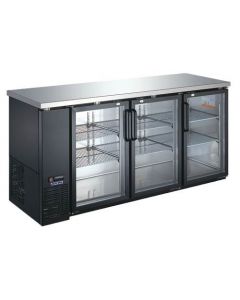 Aurora 72.8" 3 Glass Door Back Bar Refrigerator