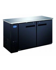 Zanduco 61" Two Solid Door Back Bar Refrigerator - 16 Cubic Feet