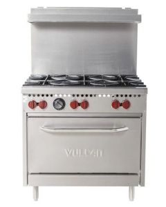 Vulcan SX36-6BP 36" 6-Burner Liquid Propane Range with Standard Oven
