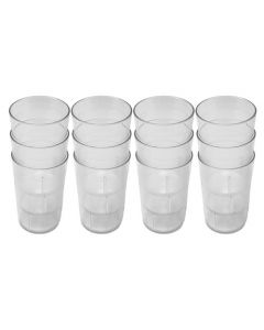 Omcan 80328 5 oz Clear Pebbled Tumblers - per 12 pcs
