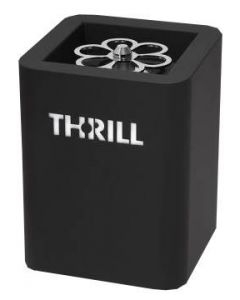 Thrill Vortex F1-PRO Black Tabletop Glass Chiller and Sanitizer - 6643TH001