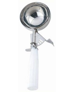 Omcan Ice Cream Scoop 4 2/3 OZ Oz Size 6 White