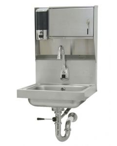 Advance Tabco 7-PS-81 Wall Mount Hand Sink with Hands-Free Electronic Faucet