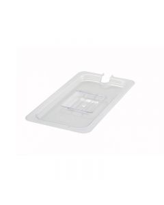 Zanduco 1/9 Size Food Pan Polycarbonate Slotted Cover