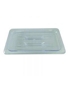 Zanduco 1/3 Size Food Pan Solid Clear Polycarbonate Cover