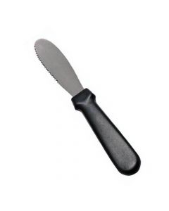 Omcan 3-5/8" X 1-1/4" Sandwich Spreader Black Handle