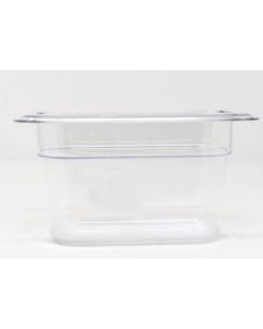 Omcan 1/9 Size Clear Polycarbonate Food Pan – 4" Deep