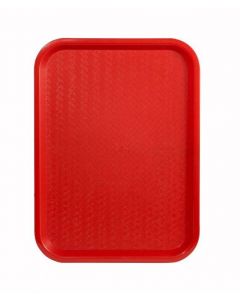Omcan Fast Food Tray 14" X 18" Red