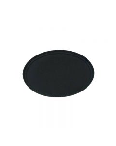 Omcan 26" X 22" Non-Slip Service Tray Oval NSF Black