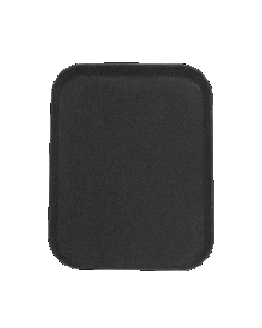 Omcan 18" X 14" Non-Slip Service Tray Rectangular Black
