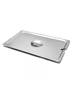 Omcan Full Size Slotted Stainless Steel Steam Table Pan Cover