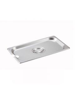 Omcan 1/3 Size Slotted Stainless Steel Steam Table Pan Cover