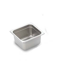 Zanduco 1/6 Size 4" Depth Stainless Steel Steam Table Pan