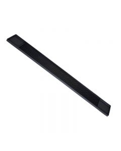Omcan 3-1/4" X 27" Black Bar Rail Spill Mat