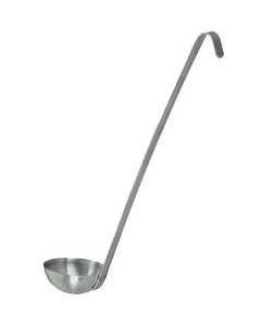 Omcan 8 oz / 240 ml Two-Piece Stainless Steel Ladle with 14" Handle